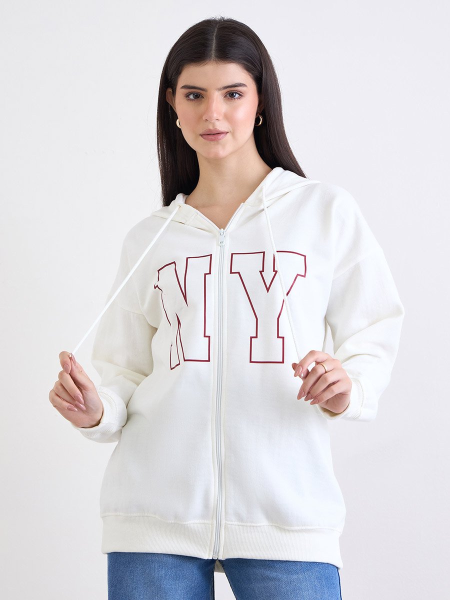 Off-White Longline Oversized Hoodie