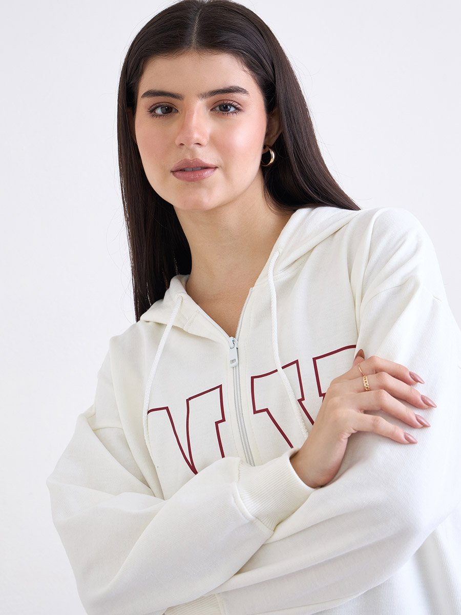 Off-White Longline Oversized Hoodie