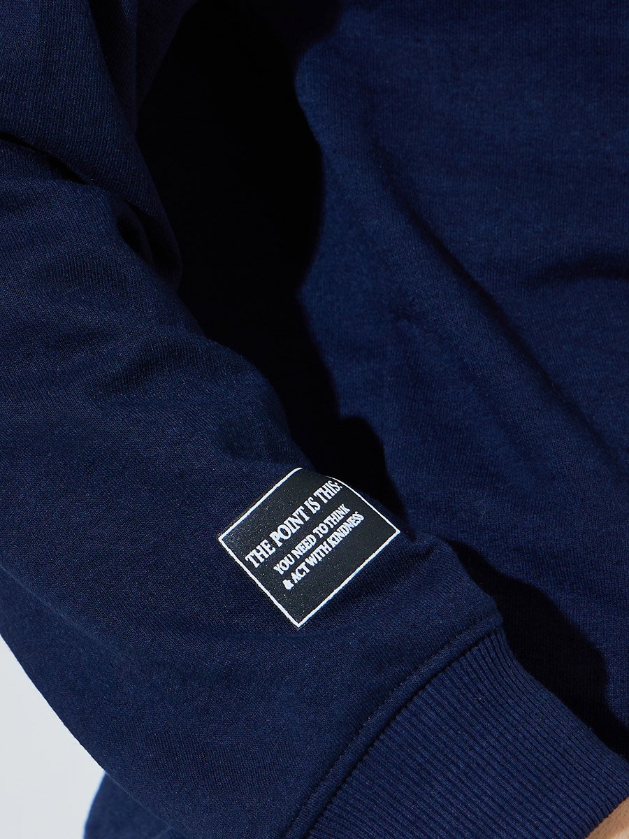 Navy Blue Oversized Sweatshirt