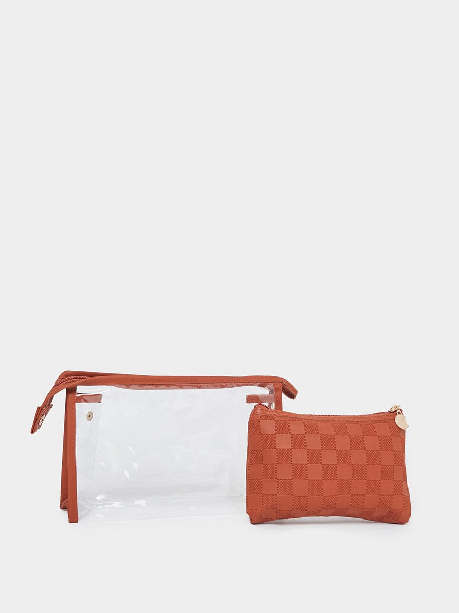 Women Clear Zip Washbag