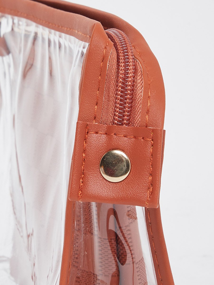Women Clear Zip Washbag