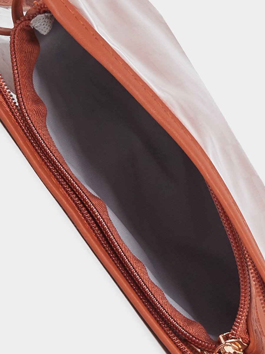 Women Clear Zip Washbag