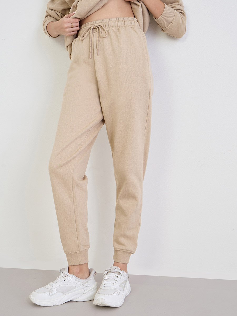 Brown Longline Sweatshirt and Joggers Co-Ords