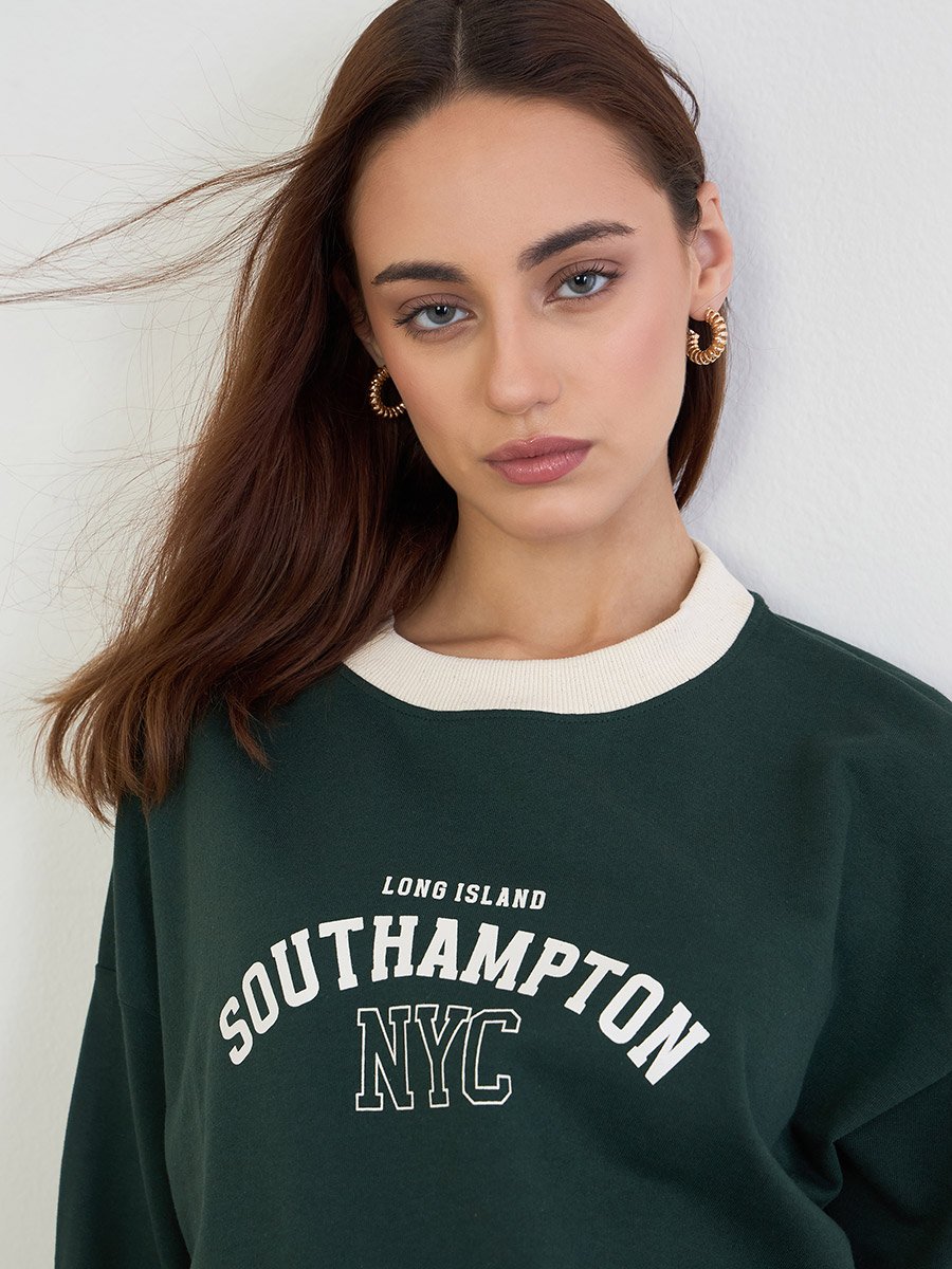 Oversized Longline Sweatshirt and Wide Leg Joggers Co-Ords