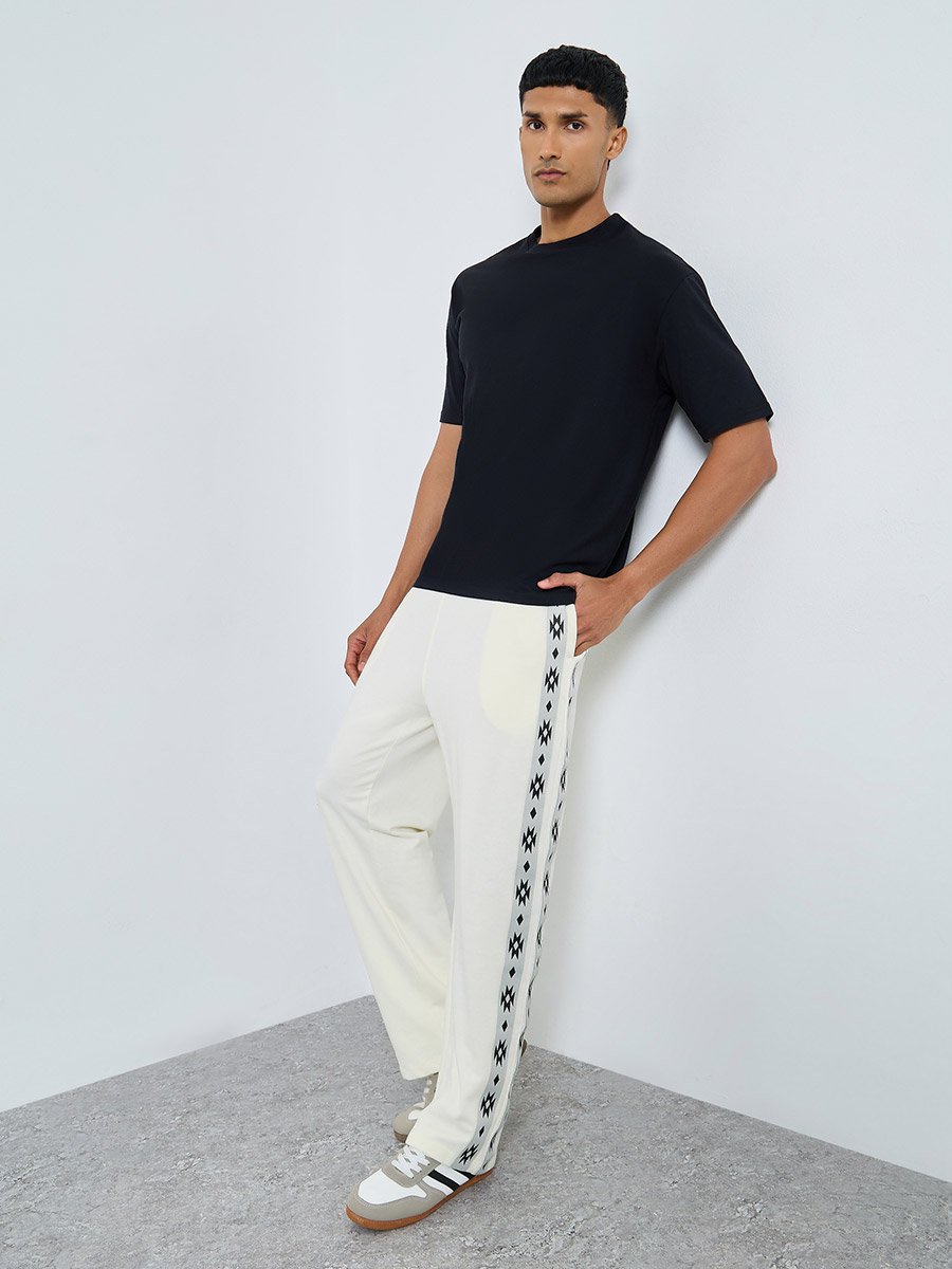 Boho Tape Oversized Terry Joggers