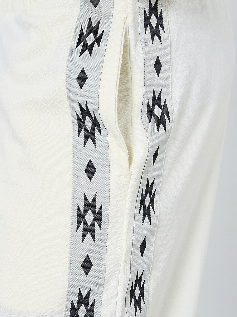 Boho Tape Oversized Terry Joggers