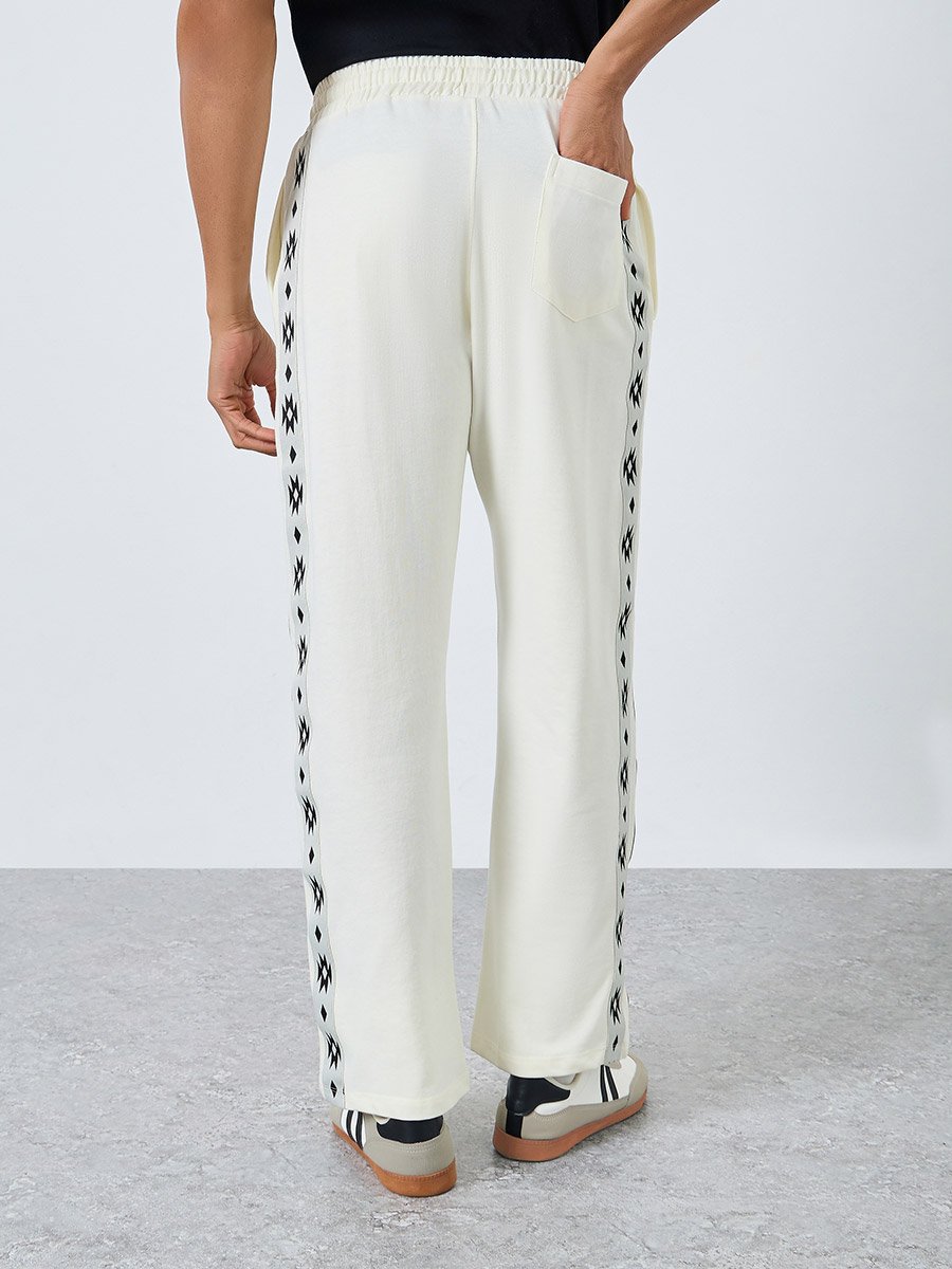 Boho Tape Oversized Terry Joggers