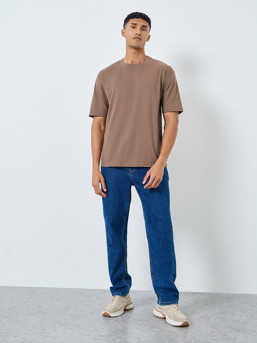 Graphic Print Crew Neck Oversized T-Shirt