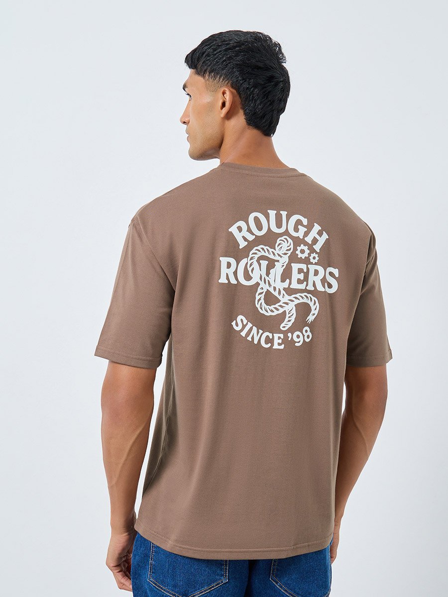 Graphic Print Crew Neck Oversized T-Shirt