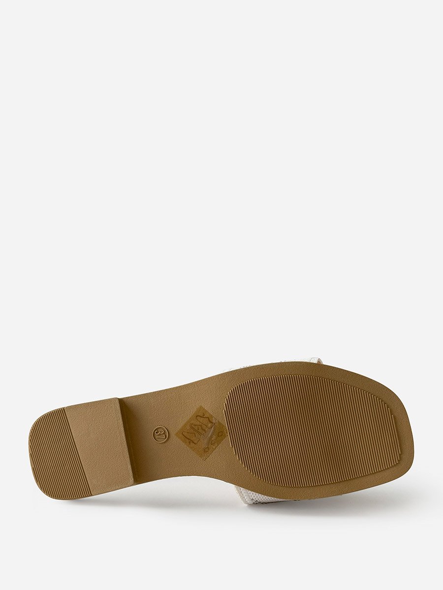 Embellished Slip-On Flat Sandals