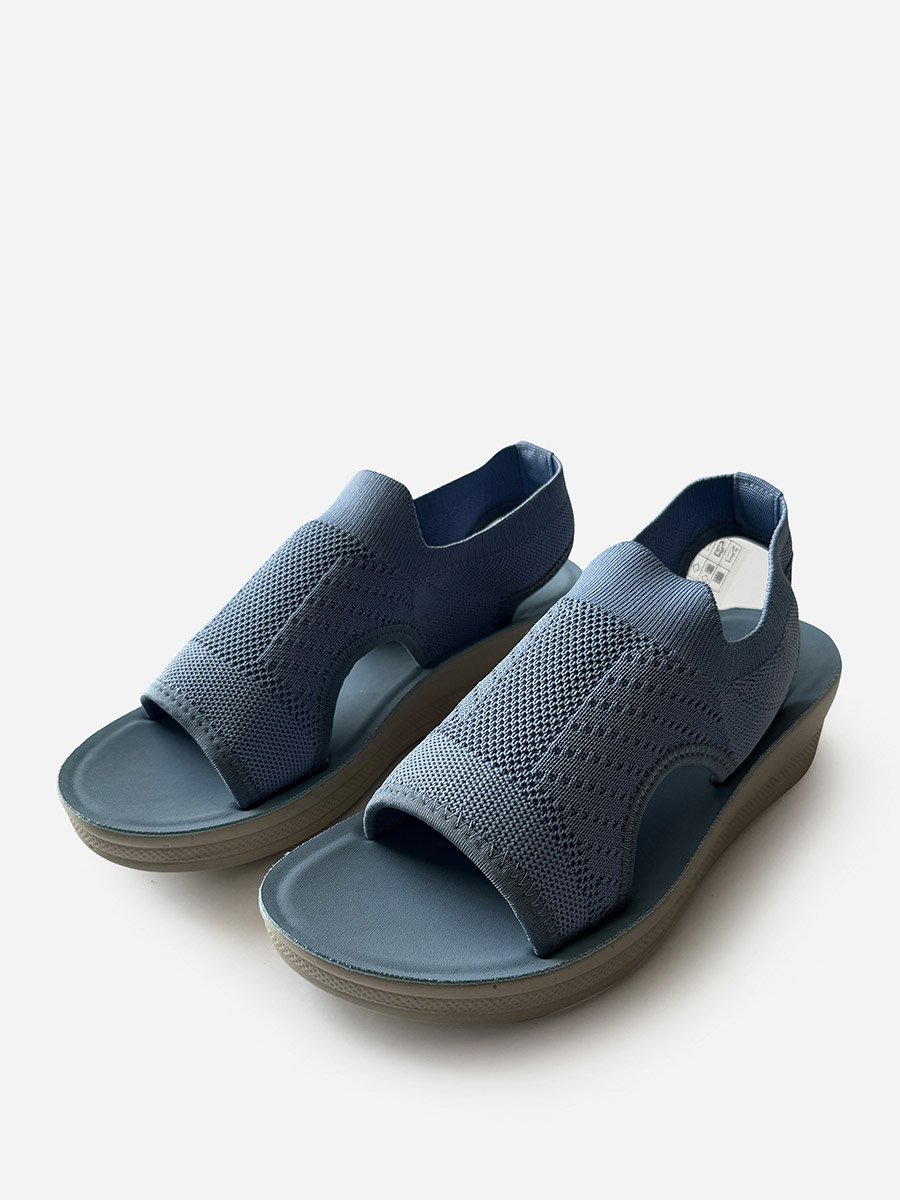 Textured Slip-On Comfort Sandals