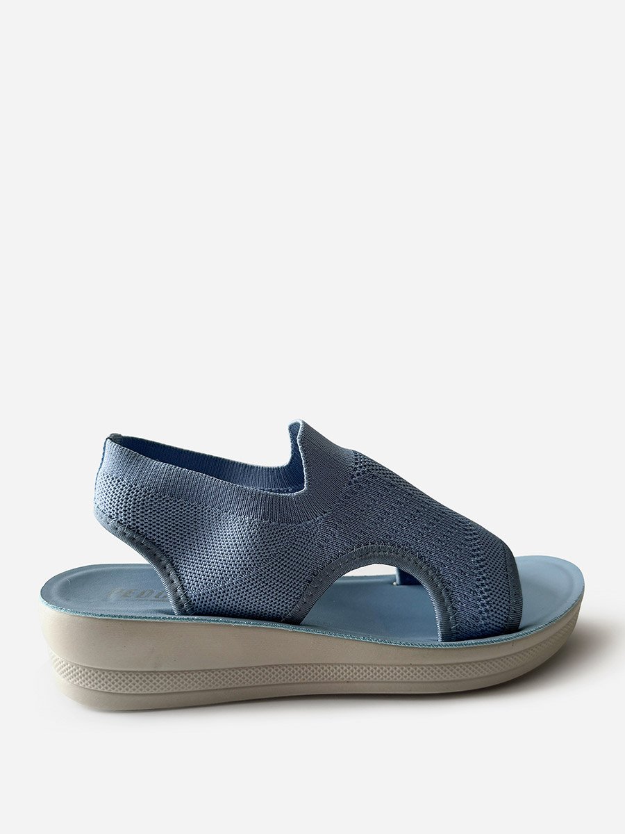 Textured Slip-On Comfort Sandals