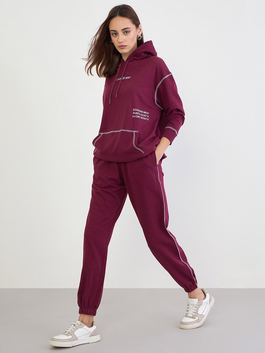 Regular Fit Longline Hoodie and Joggers Co-Ords