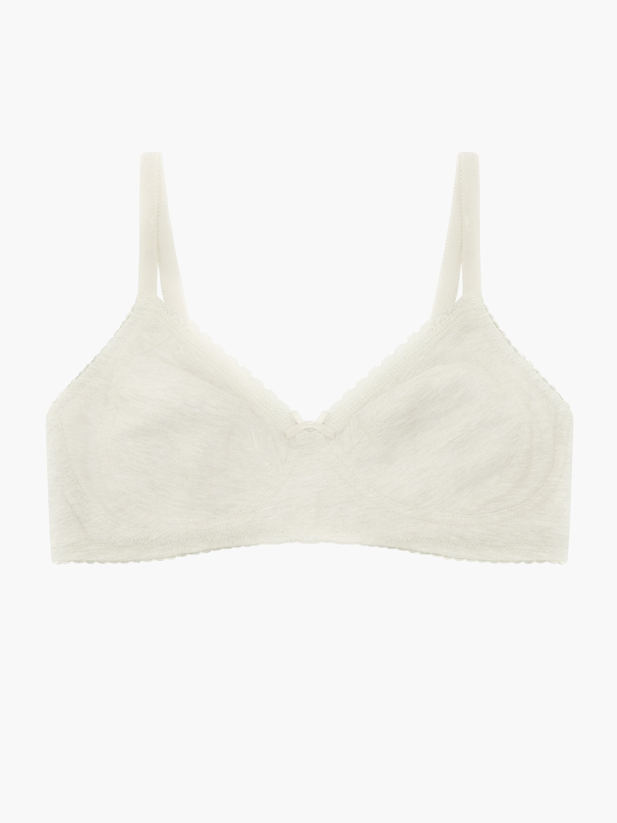 Set of 2 - Bra with Lace Detail and Hook and Eye Closure