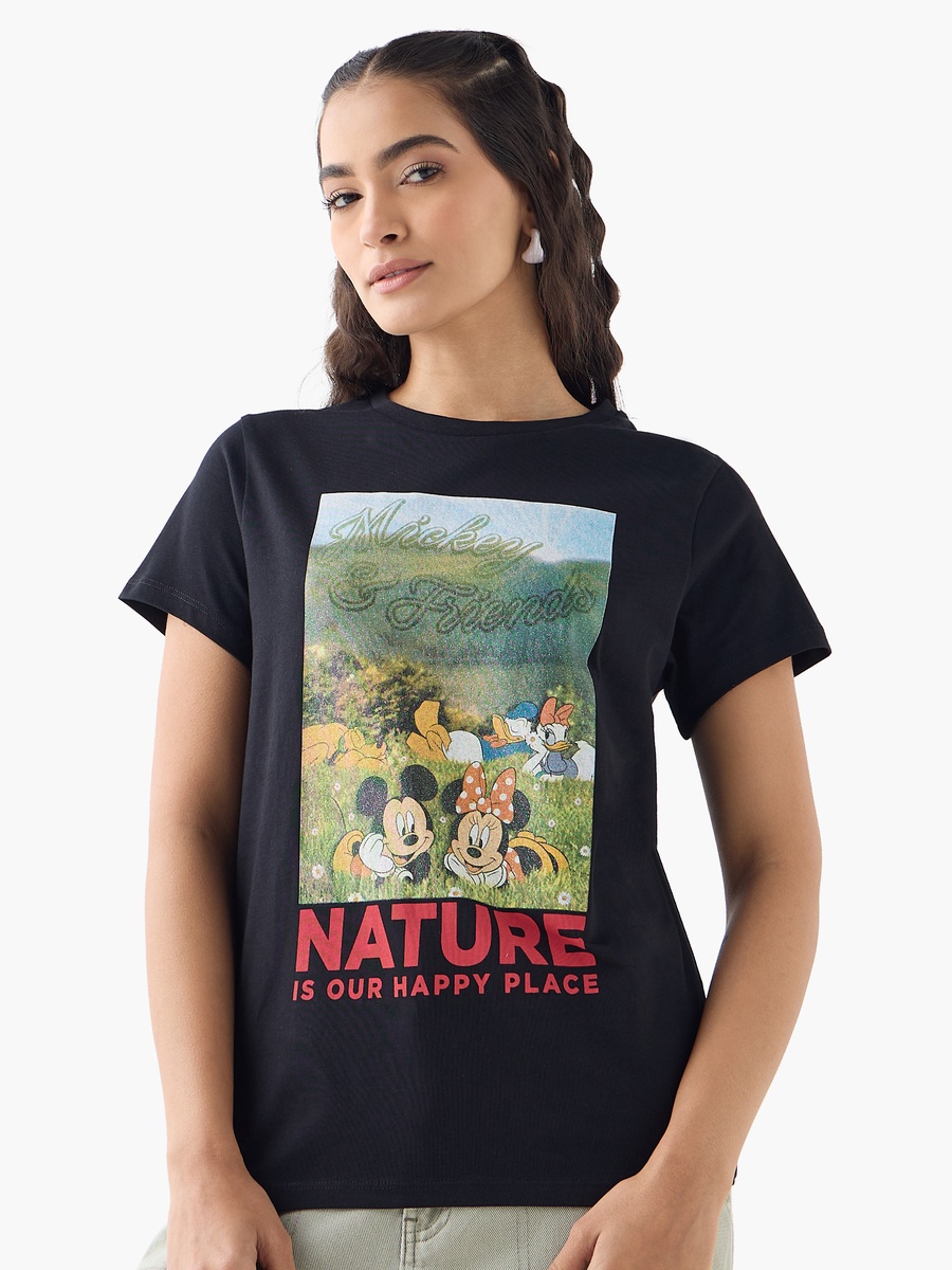 Mickey Mouse and Friends Print T-shirt