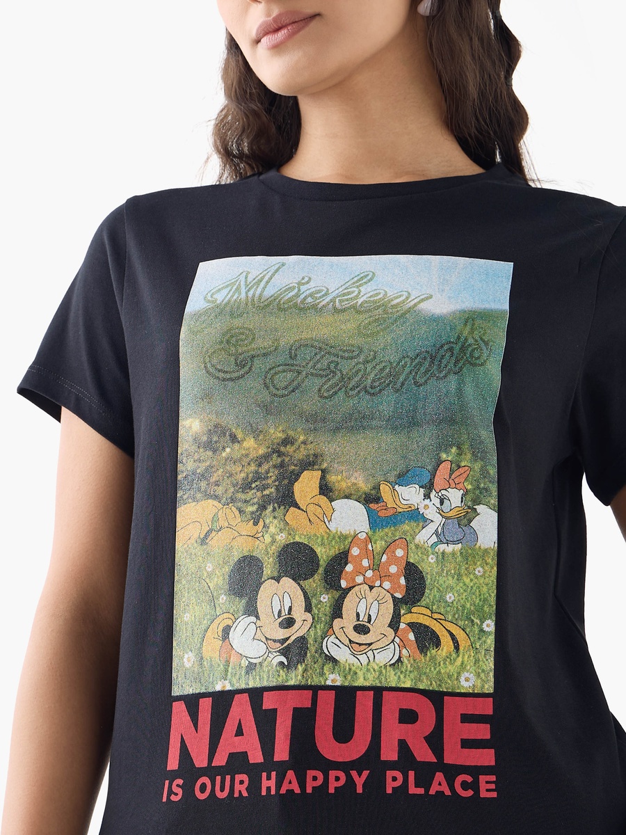 Mickey Mouse and Friends Print T-shirt