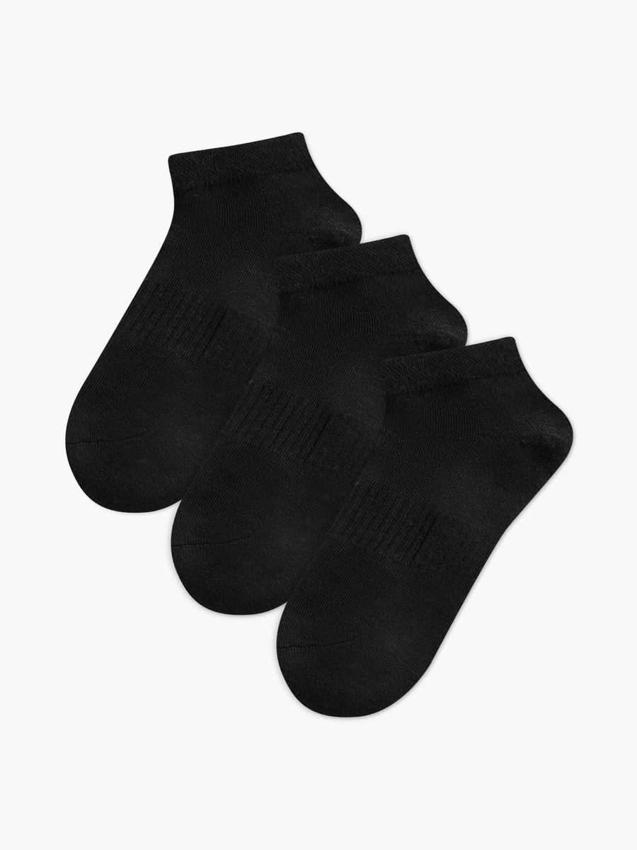 Set of 3 - Ribbed Ankle Length Socks