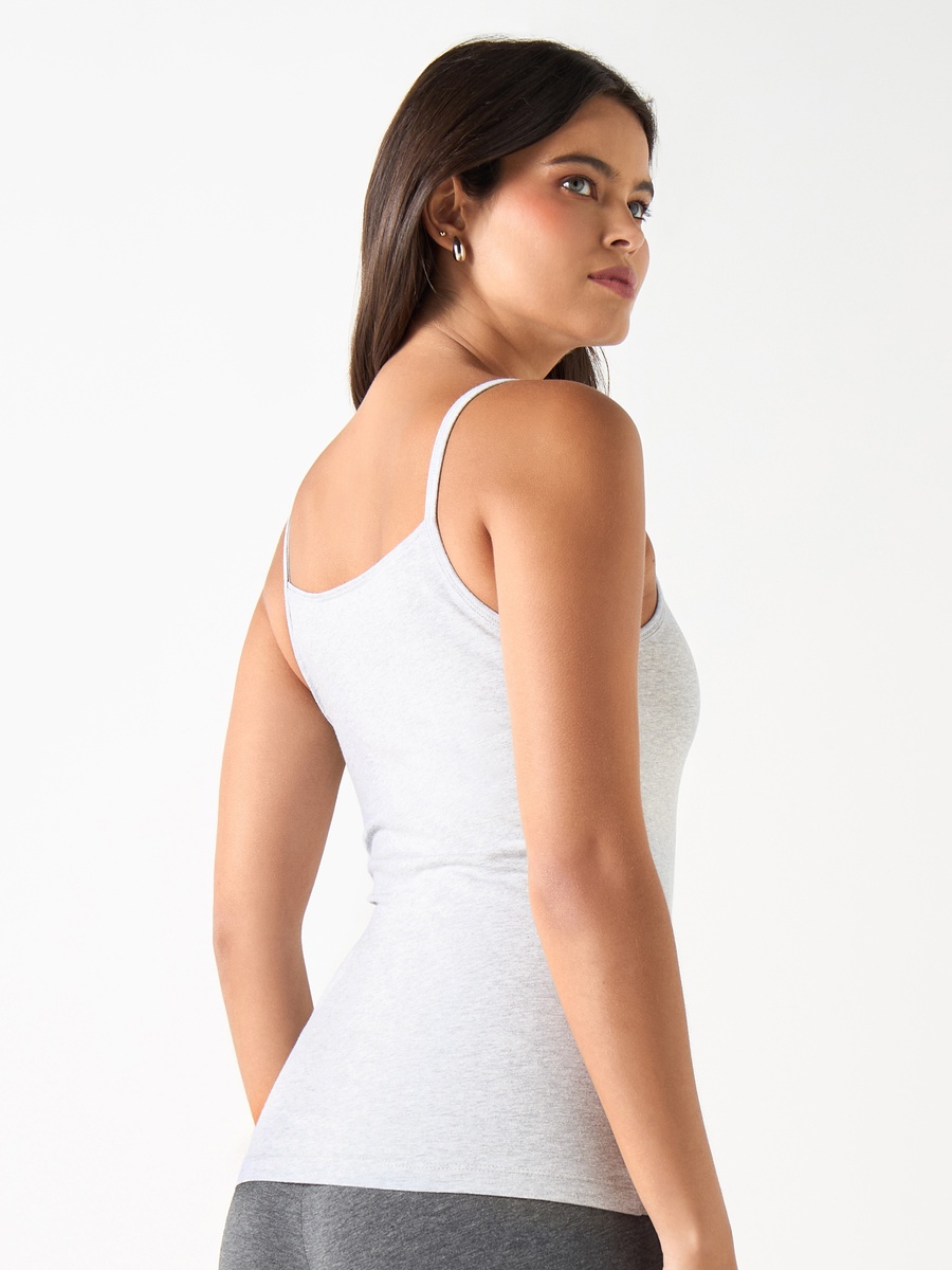 Scoop Neck Camisole with Spaghetti Straps
