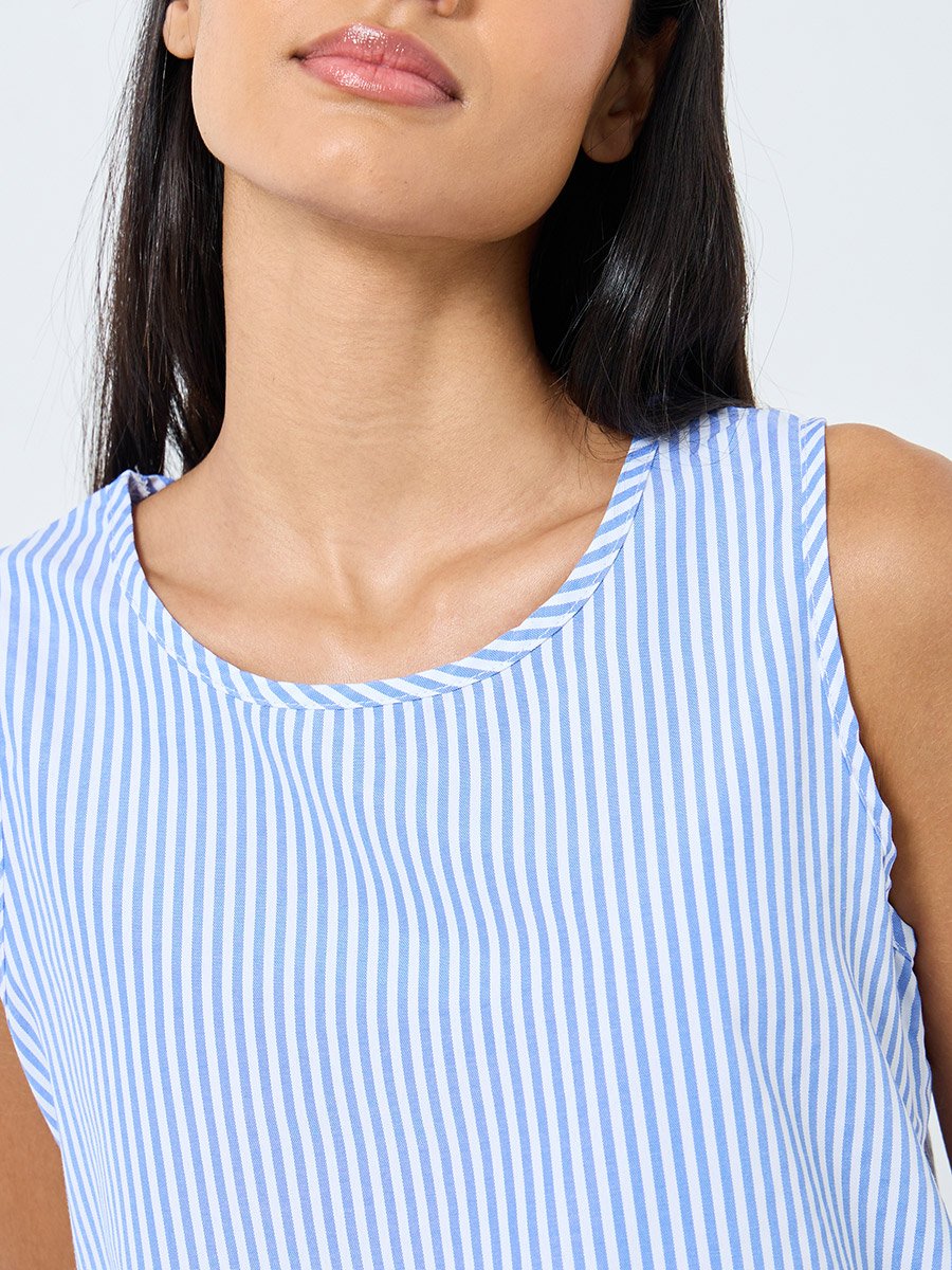Stripe Tank and Wide Leg Pyjama Set
