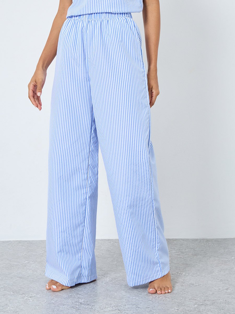 Stripe Tank and Wide Leg Pyjama Set
