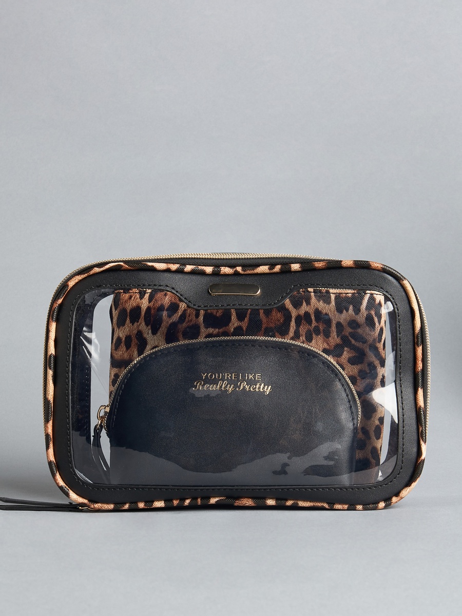 Assorted 3-Piece Cosmetic Bag Set