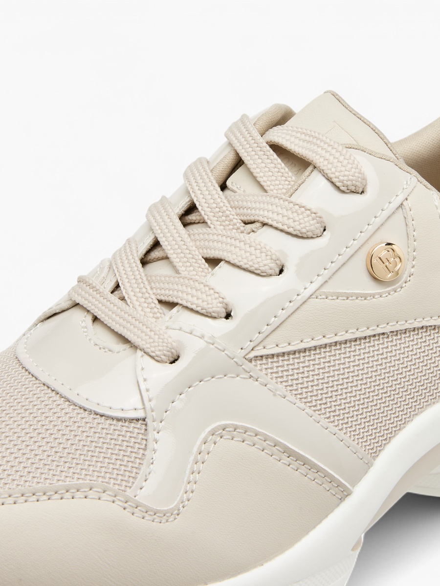 Monogram Detail Lace-Up Sneakers