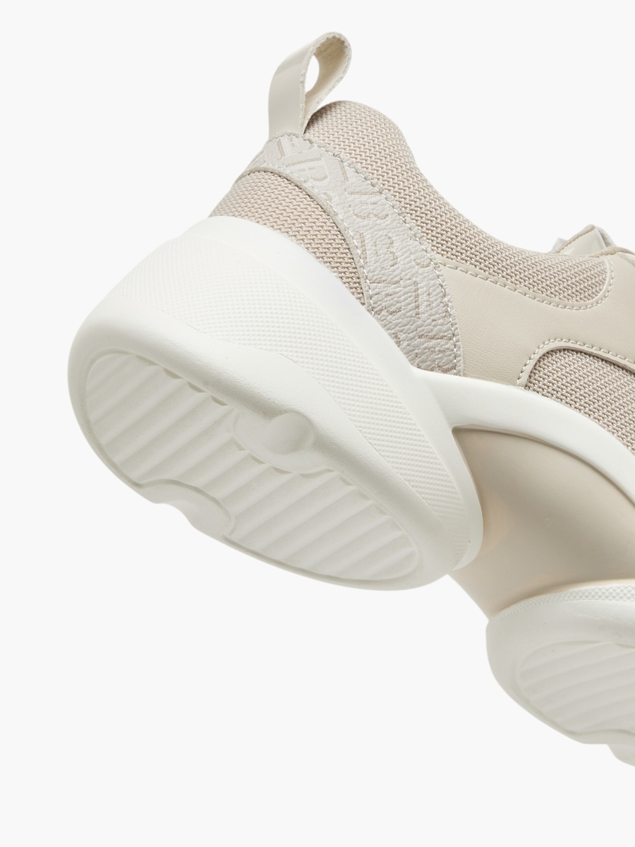 Monogram Detail Lace-Up Sneakers