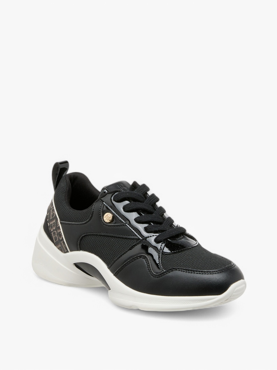 Monogram Detail Lace-Up Sneakers