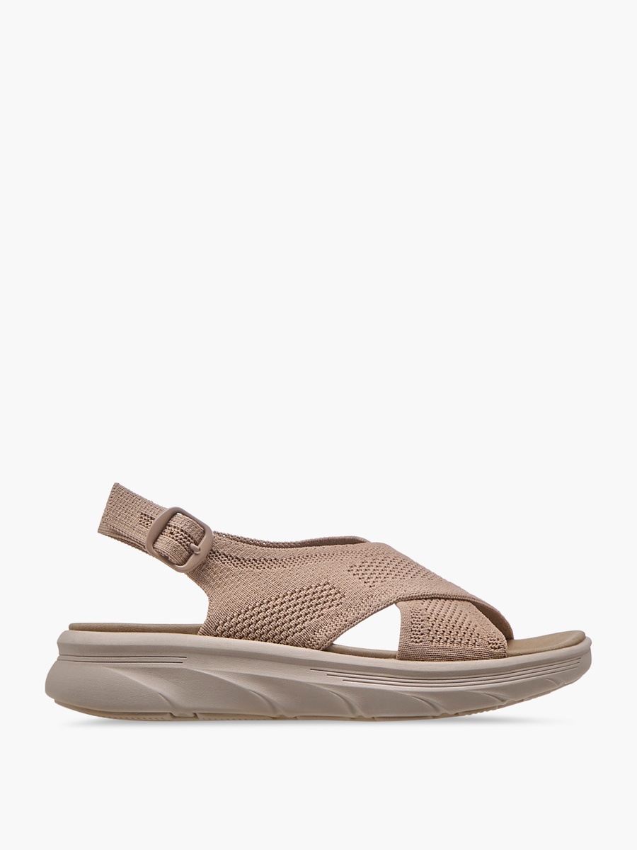 Textured Cross Strap Sandals with Buckle Closure