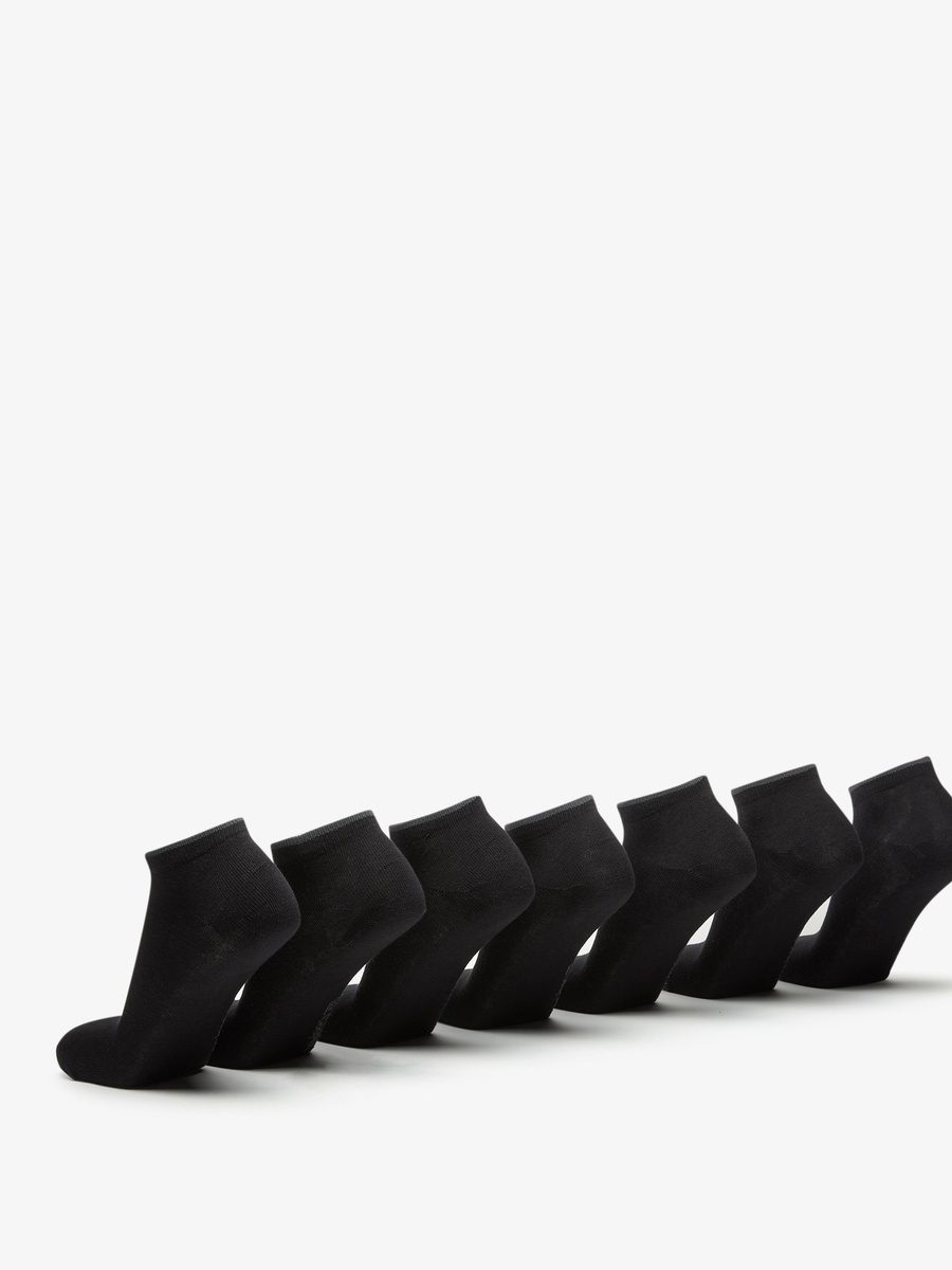 Solid Ankle Length Socks - Set of 7