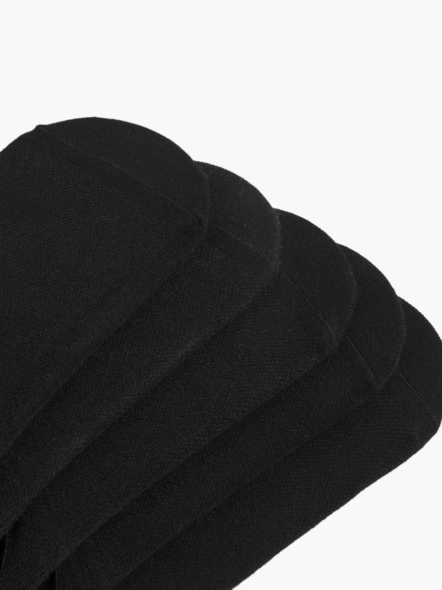 طقم جوارب بارزة الملمس بدون تيري 5 أزواج غير مرئية من جلو