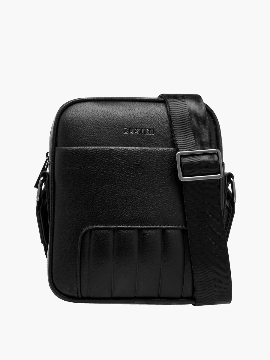 Textured Crossbody Bag with Adjustable Strap and Zip Closure