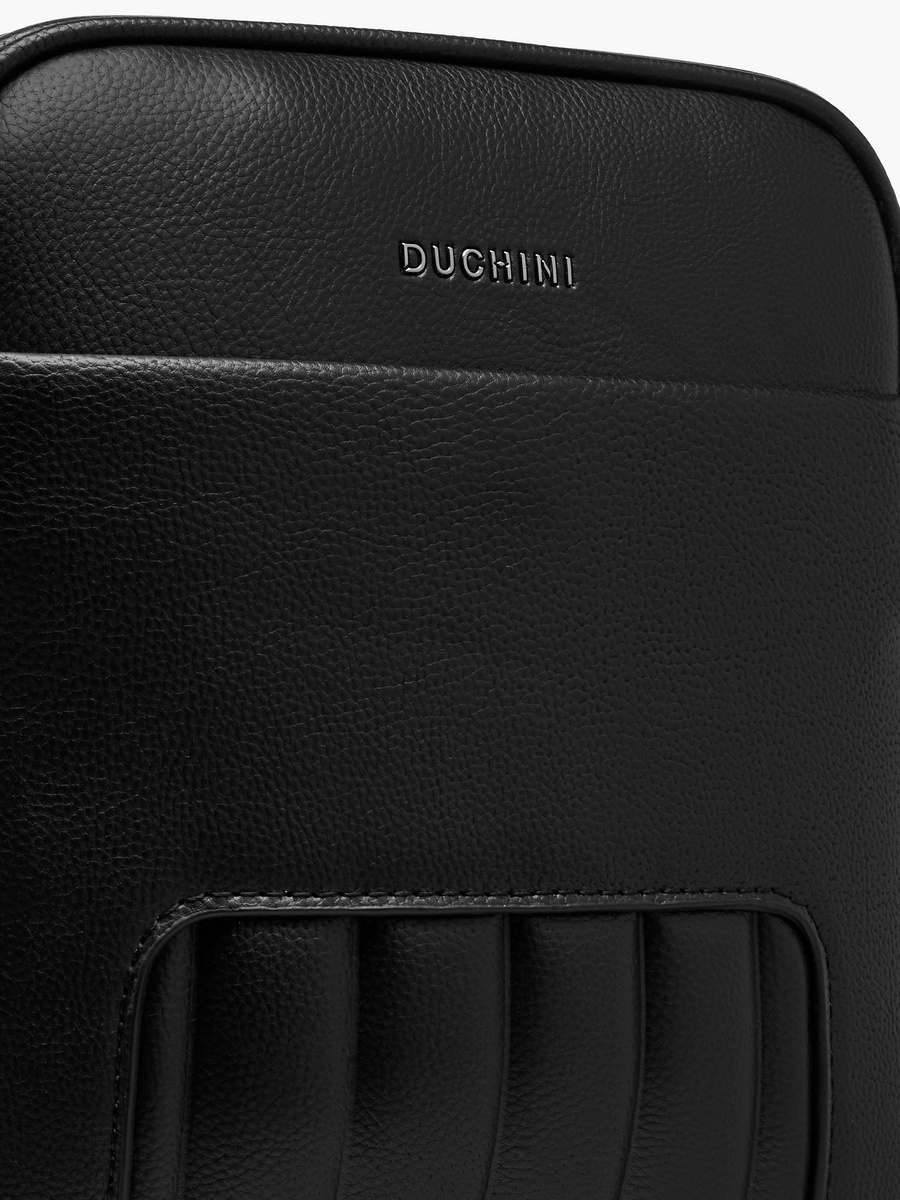 Textured Crossbody Bag with Adjustable Strap and Zip Closure