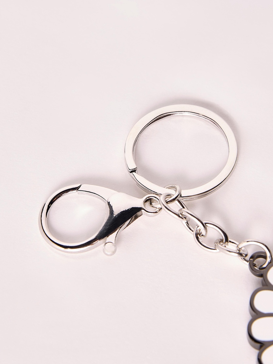 Flower Accent Keychain with Lobster Hook