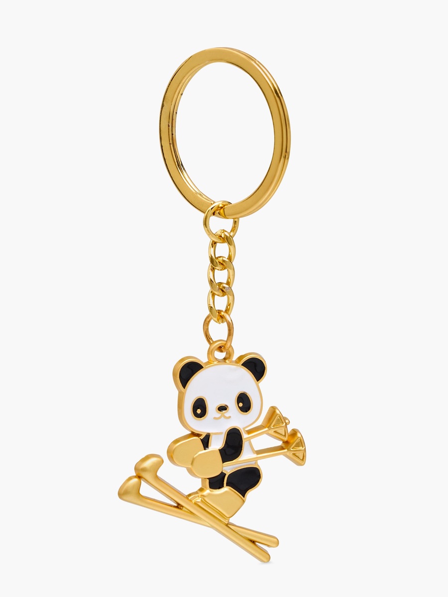 Panda Skating Keychain