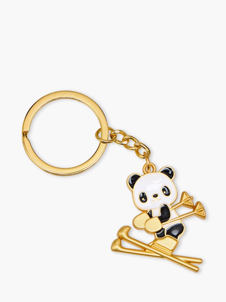 Panda Skating Keychain