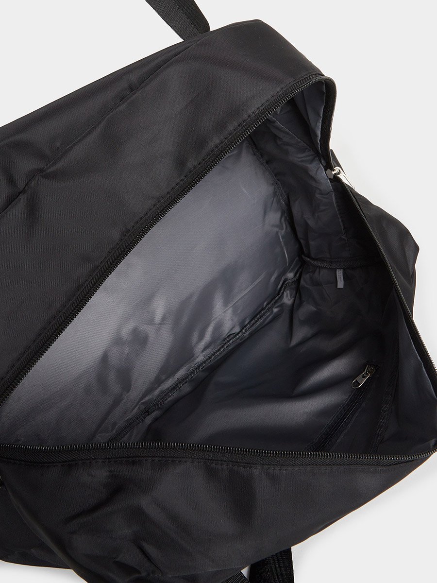 Black Front Zip Gym Bag