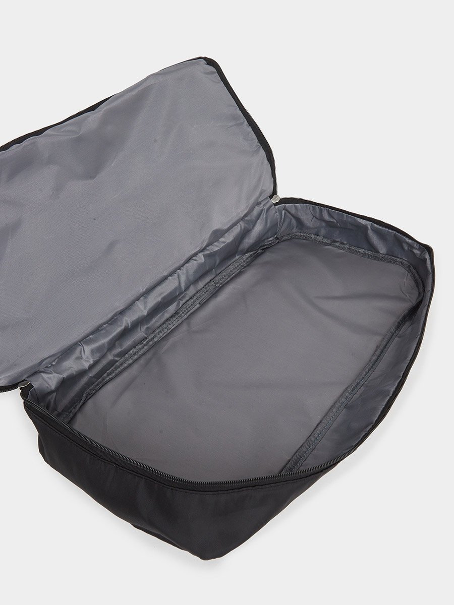 Black Front Zip Gym Bag