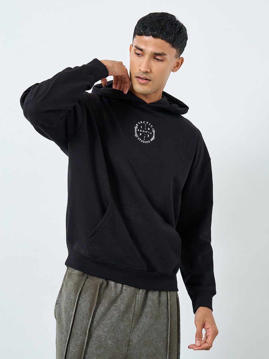 Men Oversized Heavy Fleece Hoodie with HD Print