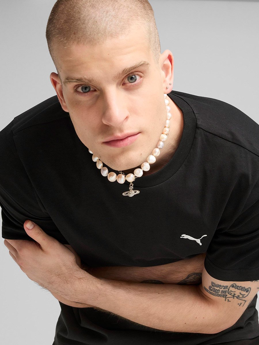 Embroidered Logo Round Neck T-Shirt