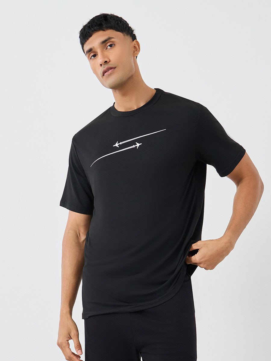 Graphic Print Round Neck Short Sleeve T-Shirt