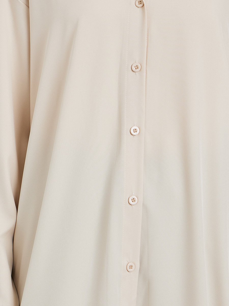 Solid Collared Kimono with Button Closure