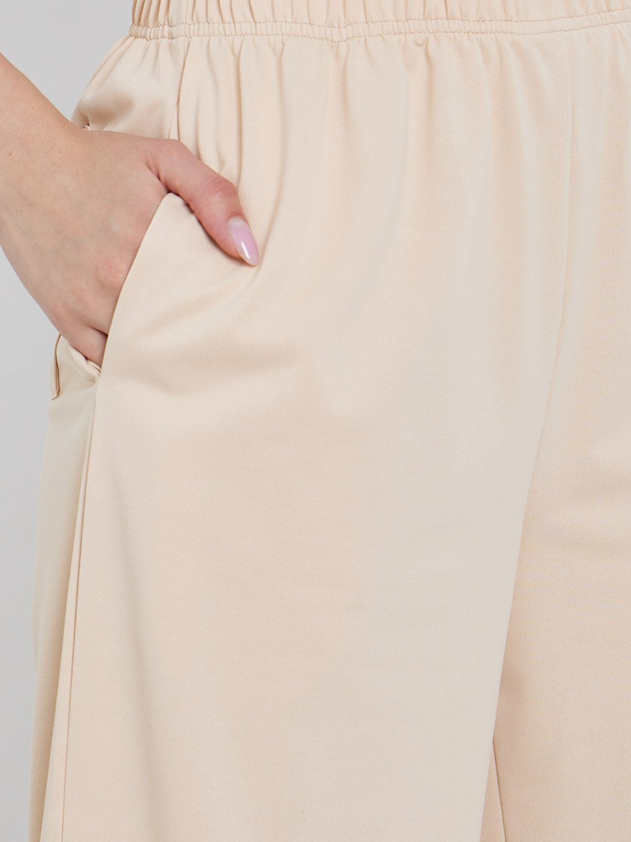 Back Pocket Printed Pants with Elasticated Waistband
