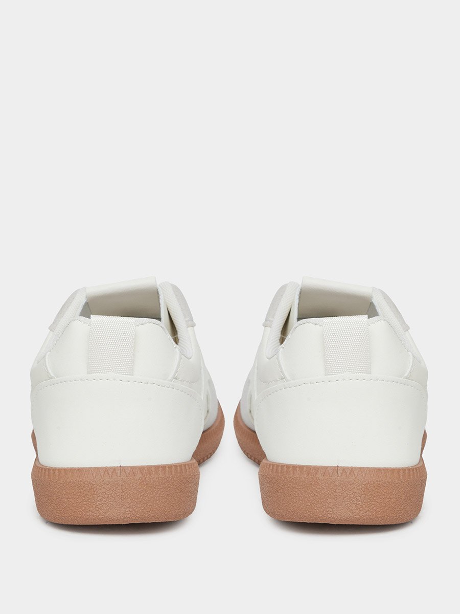 Panelled Laced Up Sneakers