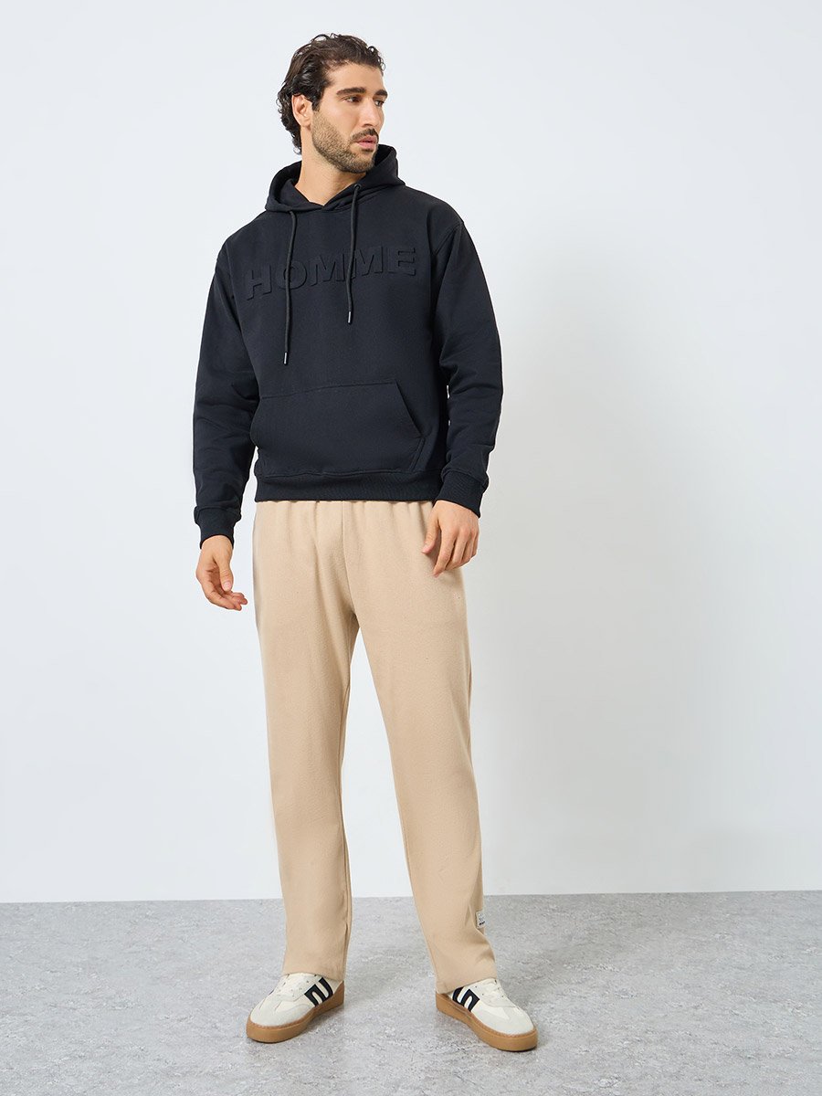 Eco Earth Relaxed Fit Embossed Fleece Sweatshirt