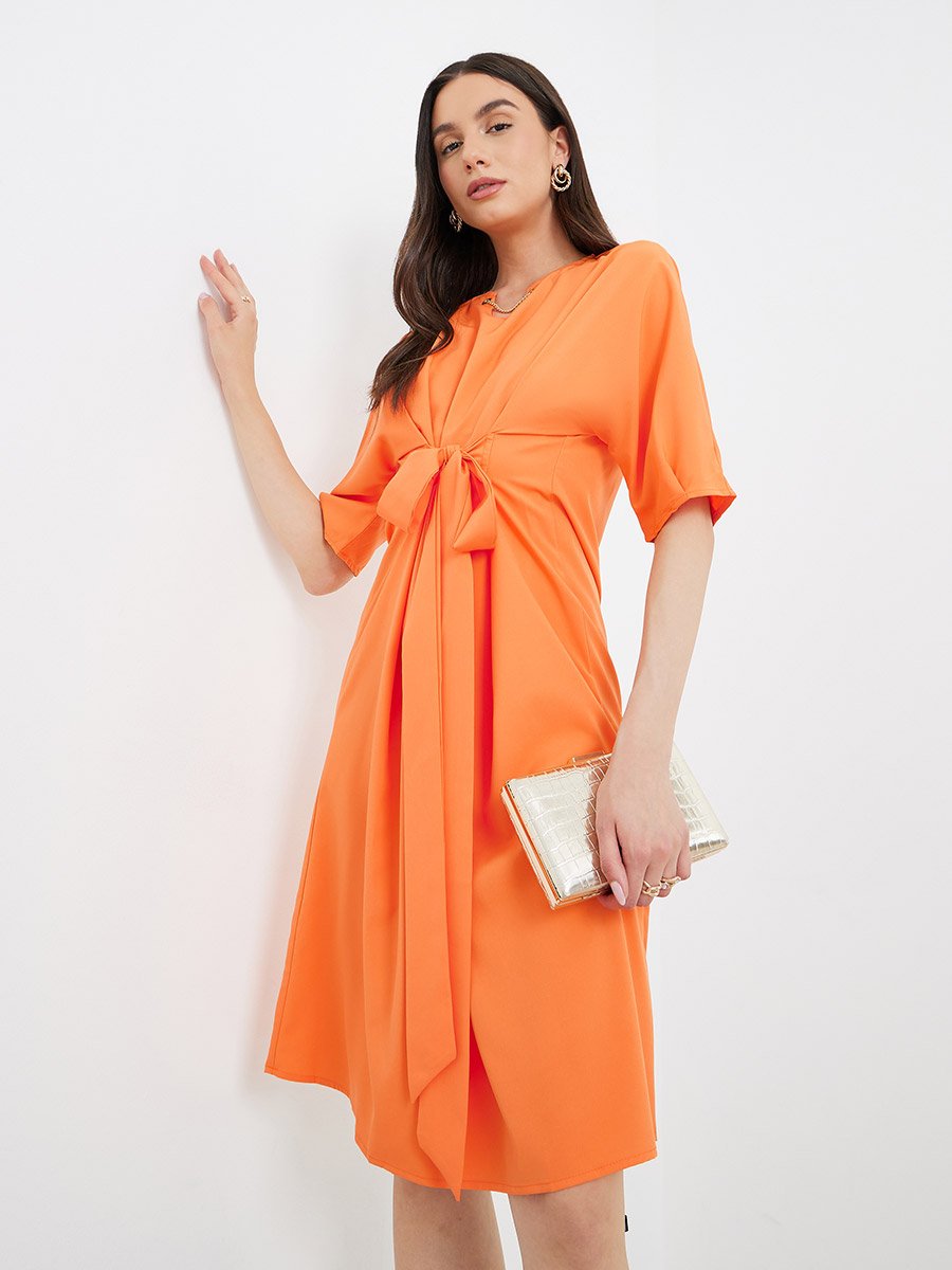 knit pattern dress Wrap It Up Dress Knitting Pattern Winter Dress Parisian Style Long Sleeve  Dress – Friday Knits main image 1