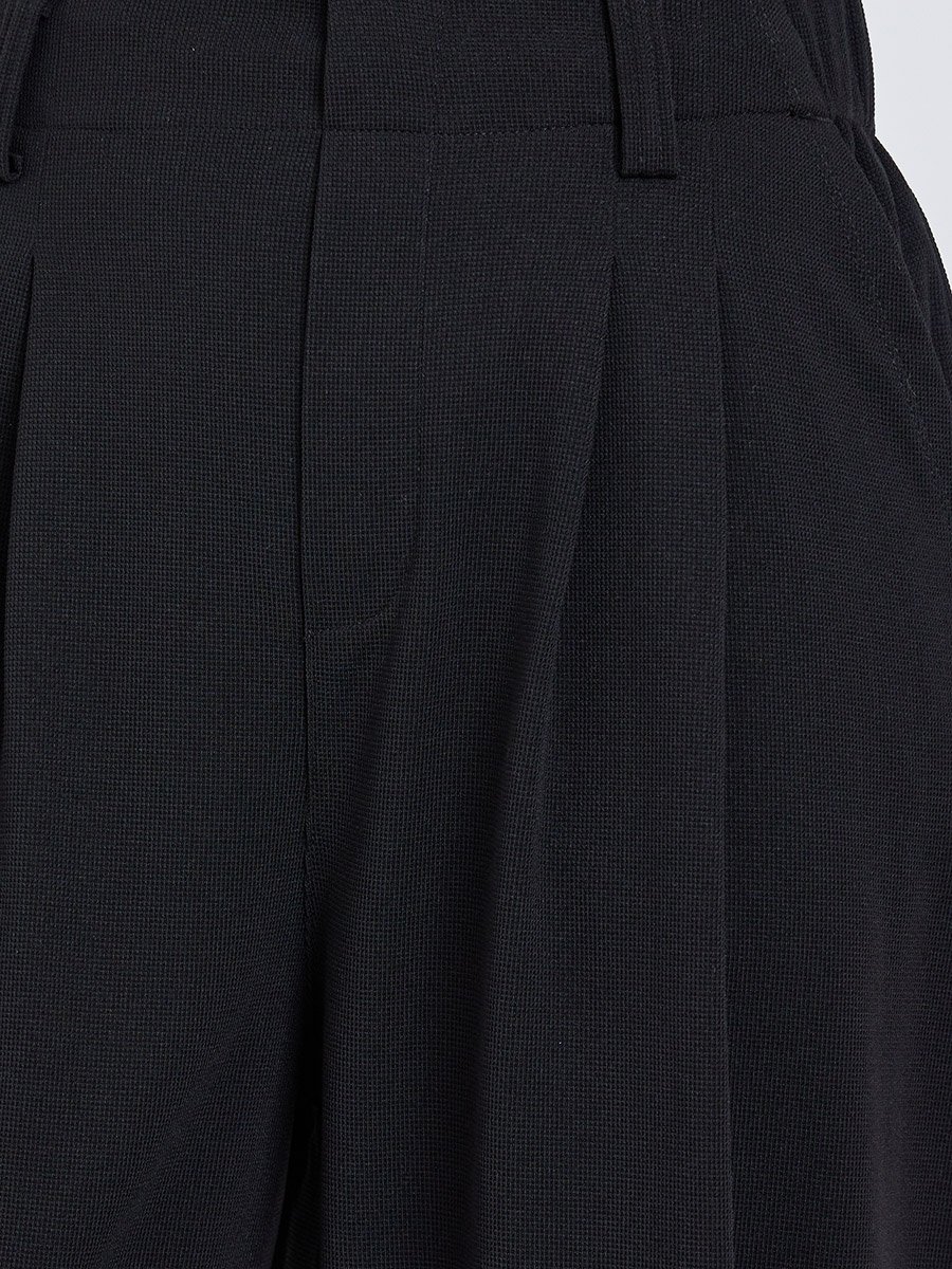 Women Black High Rise Trousers