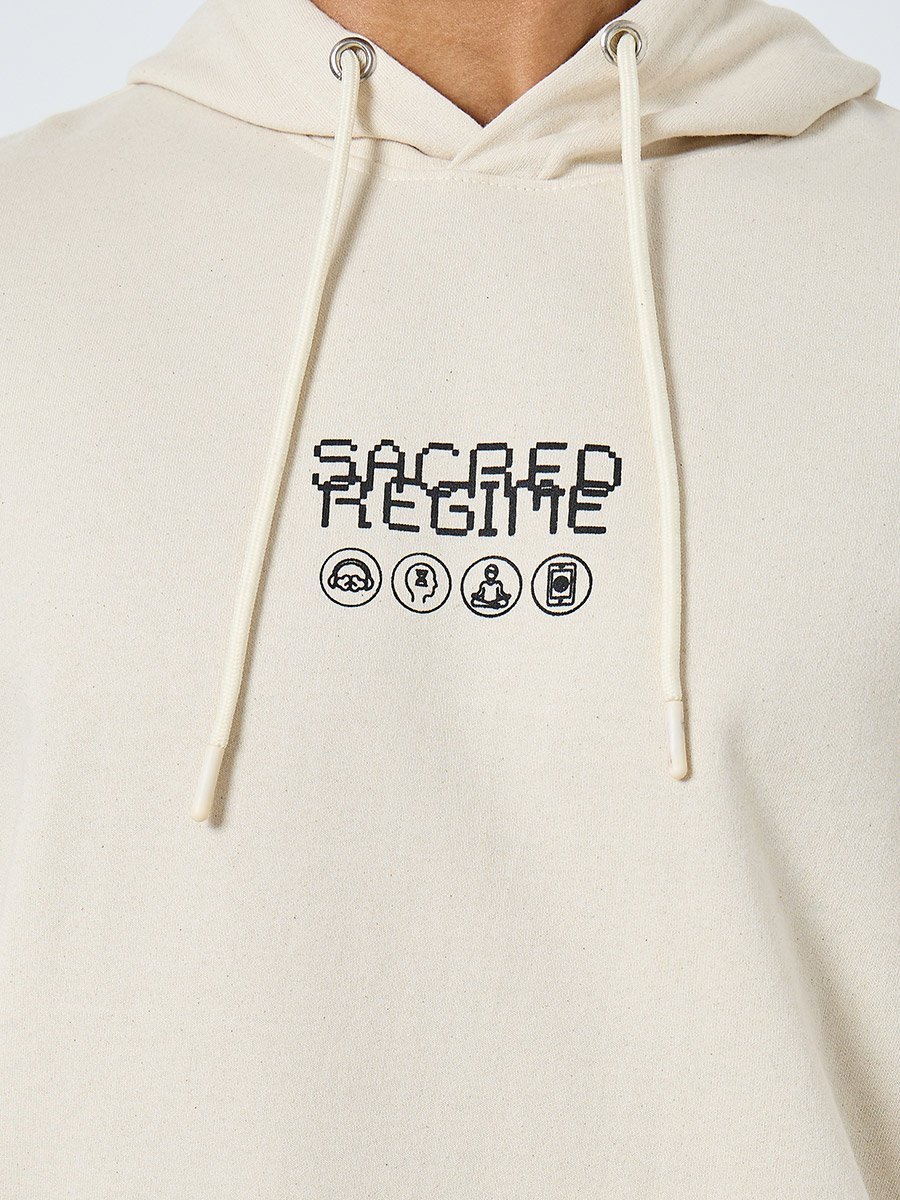 Eco-Earth Relaxed Fit Back Printed Hoodie