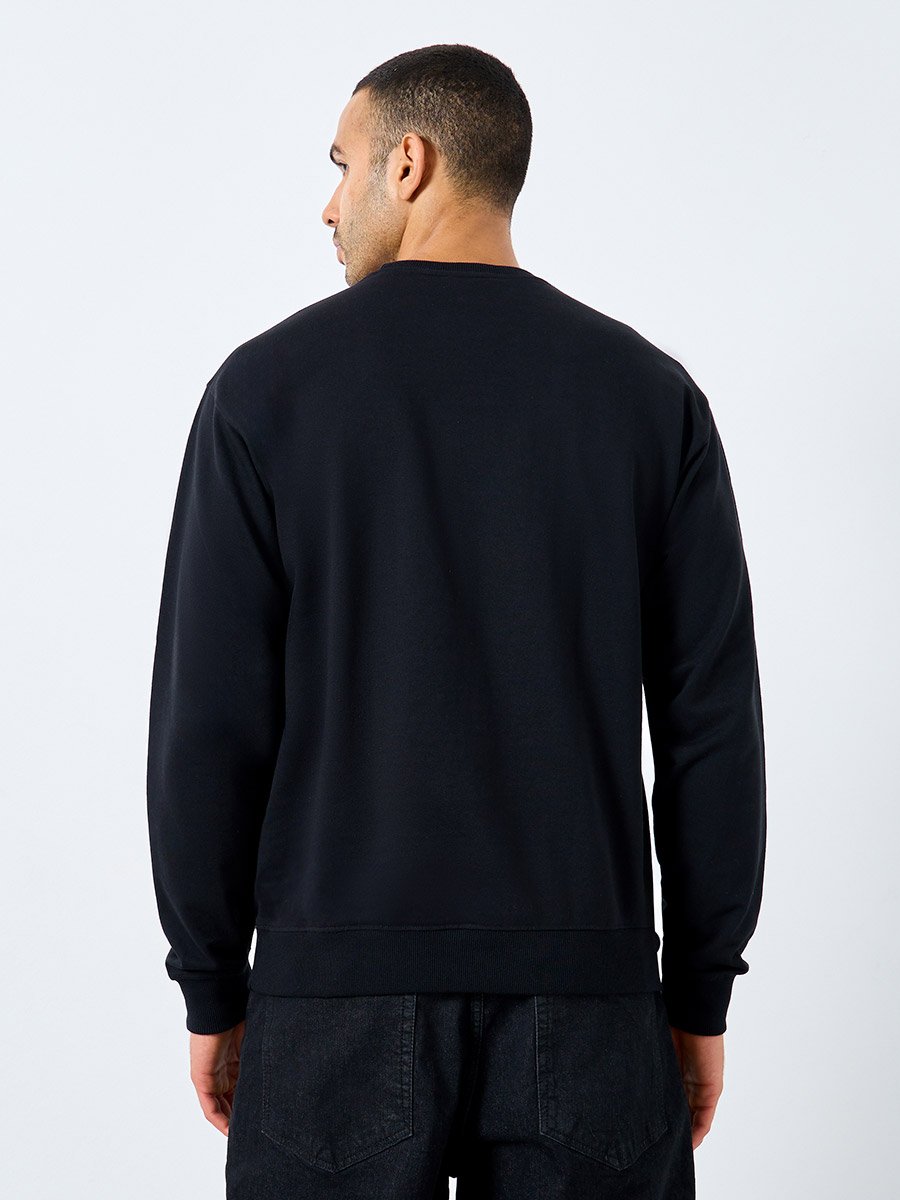 Eco-Earth Relaxed Fit Slogan Print Sweatshirt