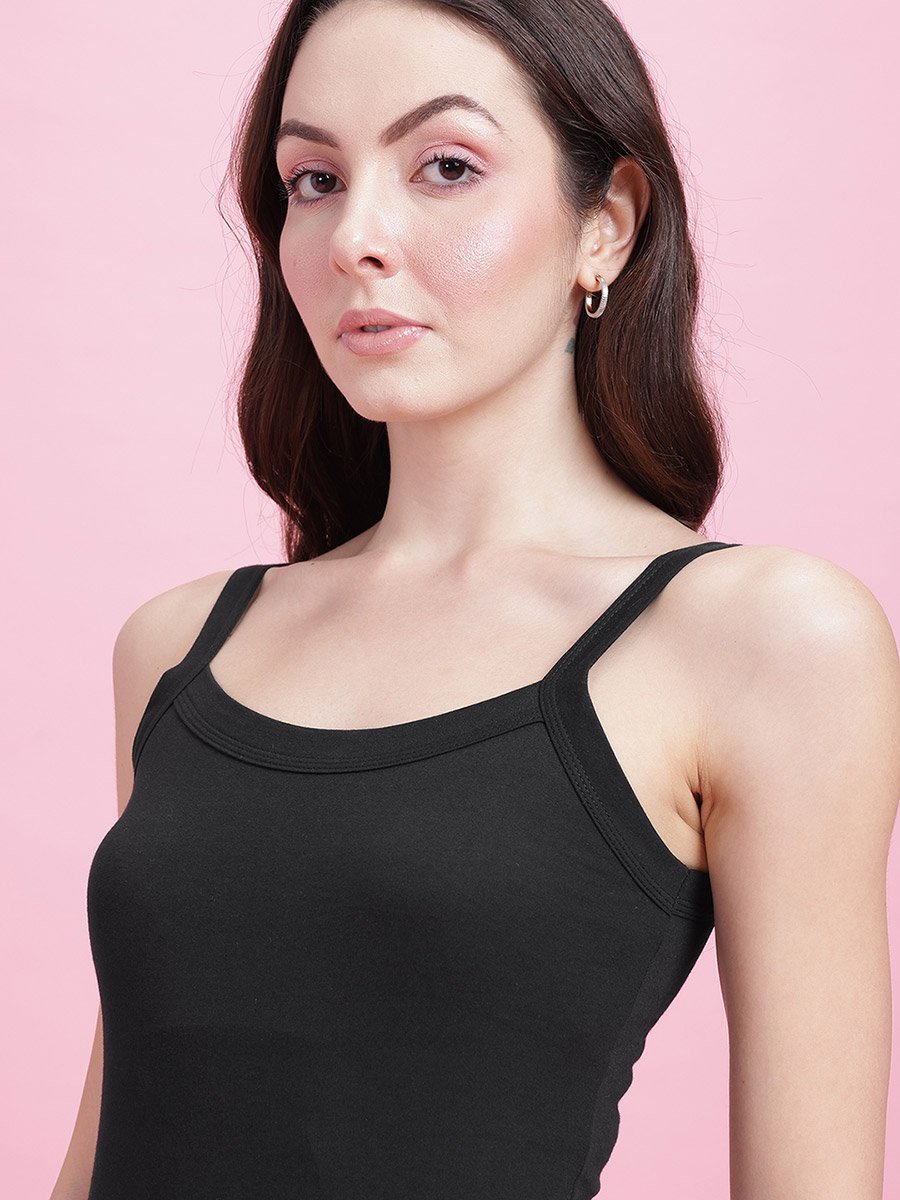 Pack of 2 - Solid Non Padded Cotton Camisole